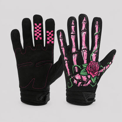 EKON X-Ray Touchscreen Riding Gloves Pink Rose