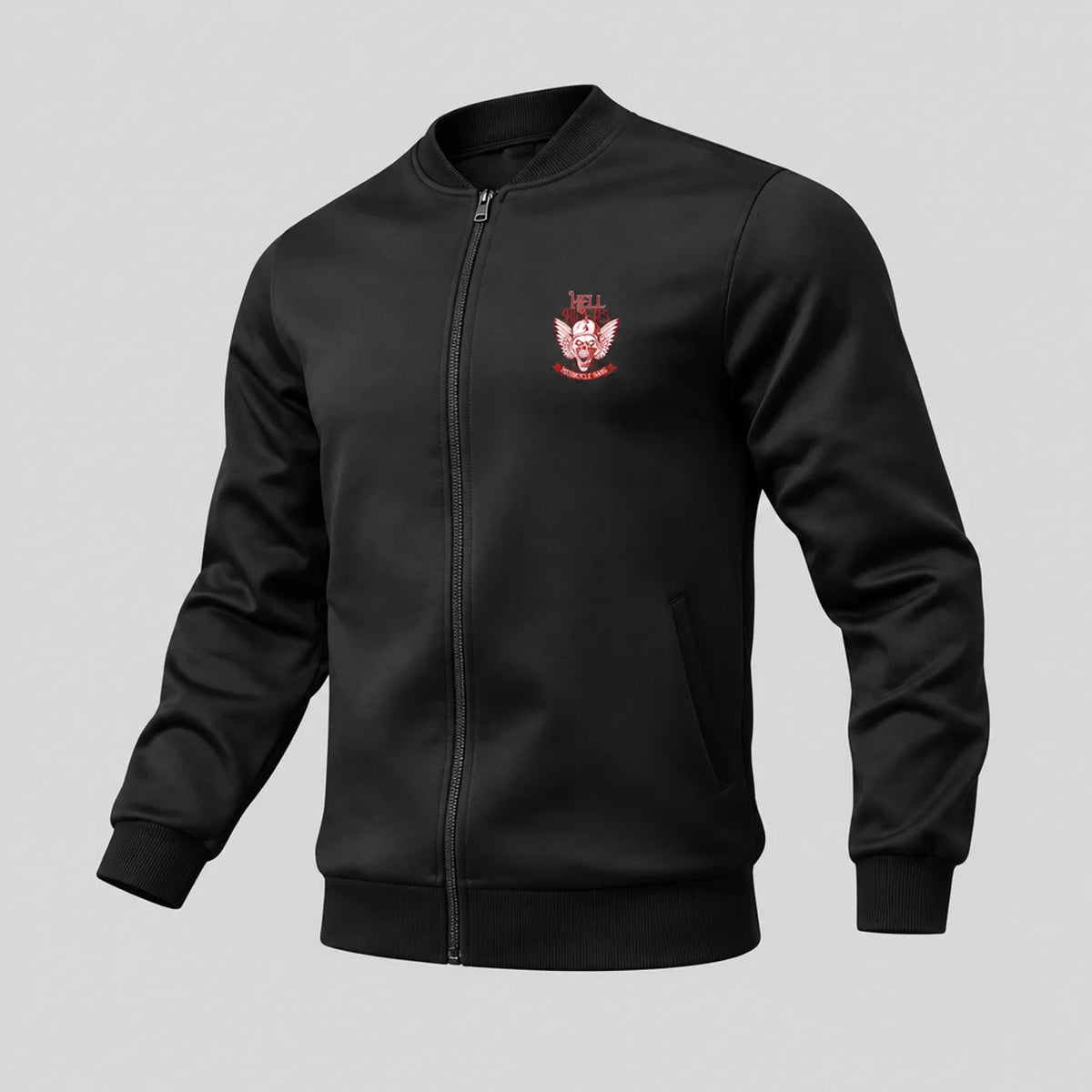 EKON Hell Riders Winged Skull Zip Jacket