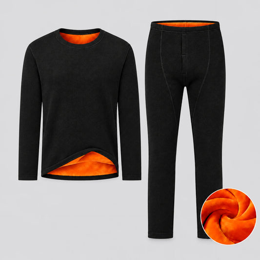 EKON Men’s Golden-Lined Crewneck Thermal Set