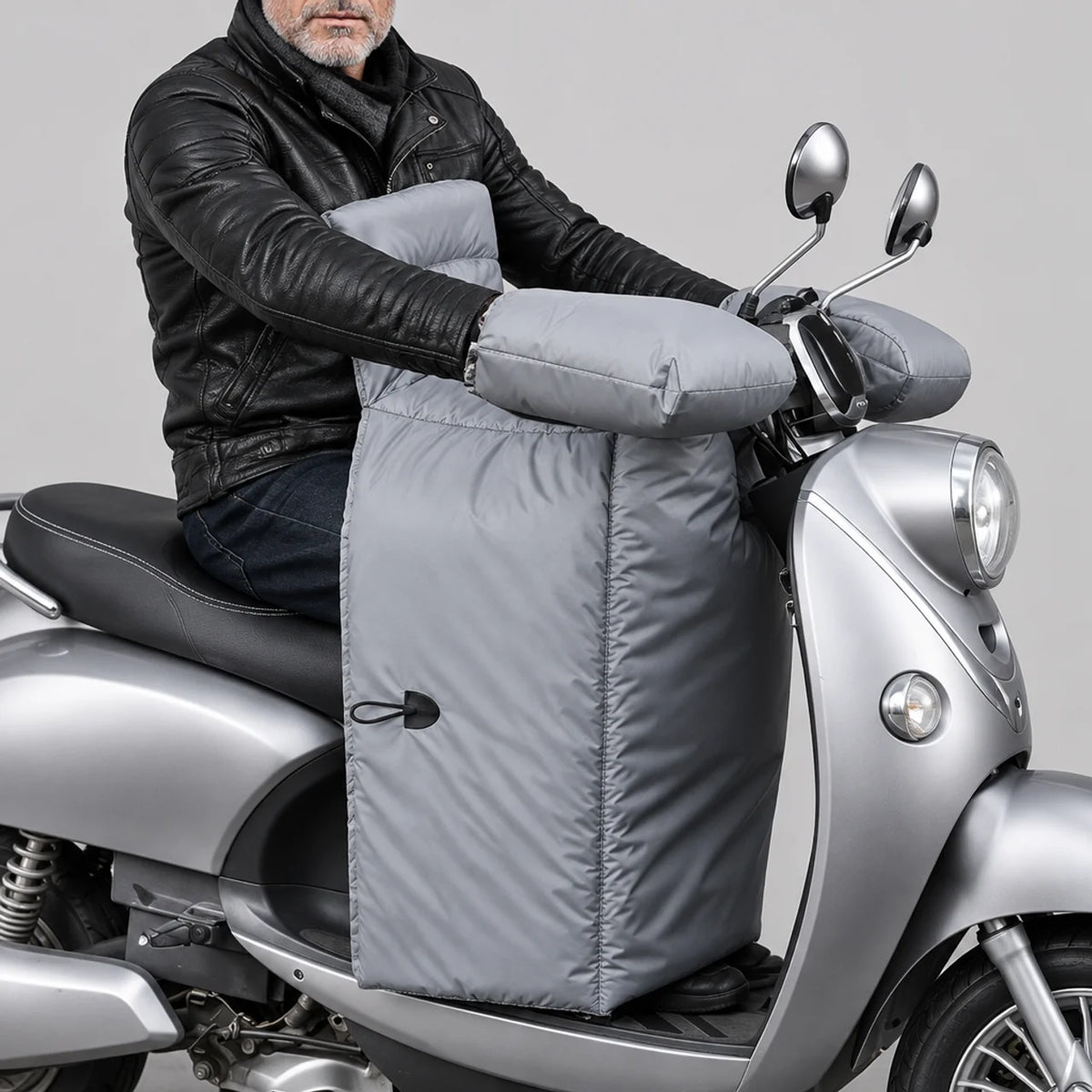 EKON SplitWrap Quilted Scooter Apron Gray