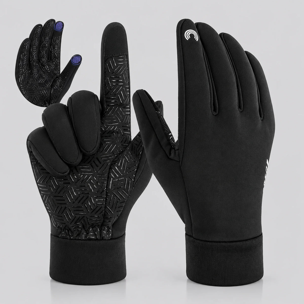 EKON Textured Palm Touchscreen Riding Gloves