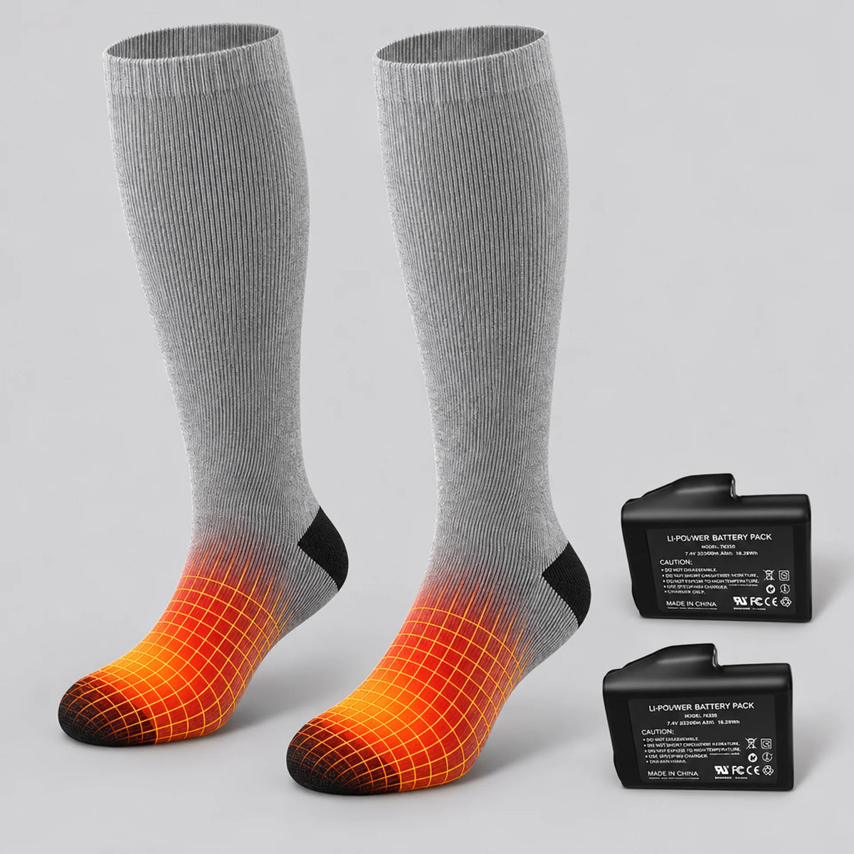 EKON Full-Toe Heated Motorcycle Socks
