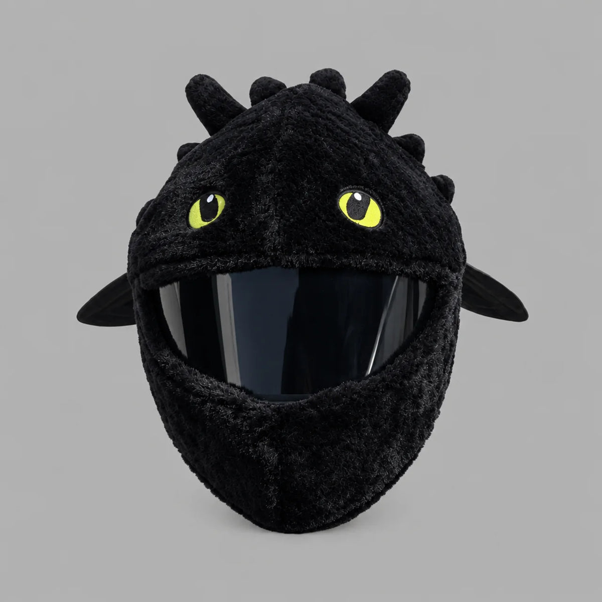 EKON Black Dragon Plush Helmet Cover