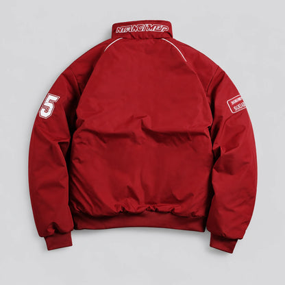 EKON Racing Patch Quilted-Lined Jacket