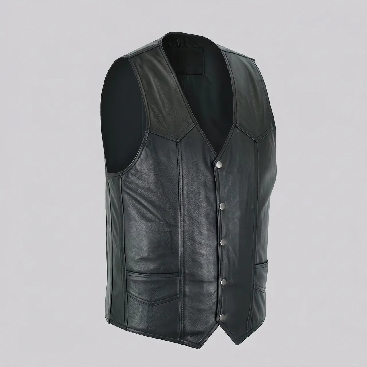 EKON Leather Motorcycle Vest 4XL US 62