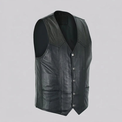 EKON Leather Motorcycle Vest 4XL US 62