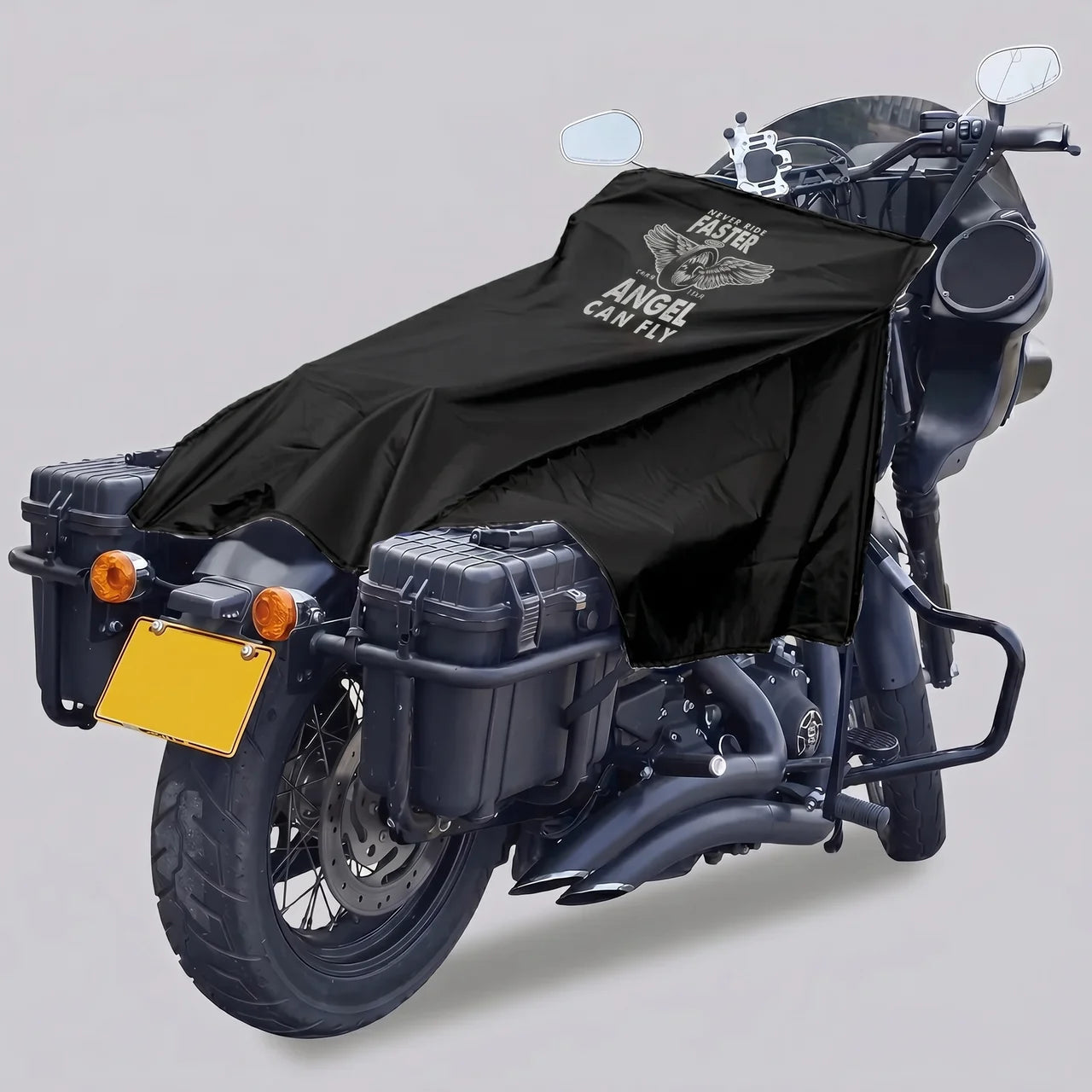 EKON 300D Oxford Motorcycle Seat Cover Wings