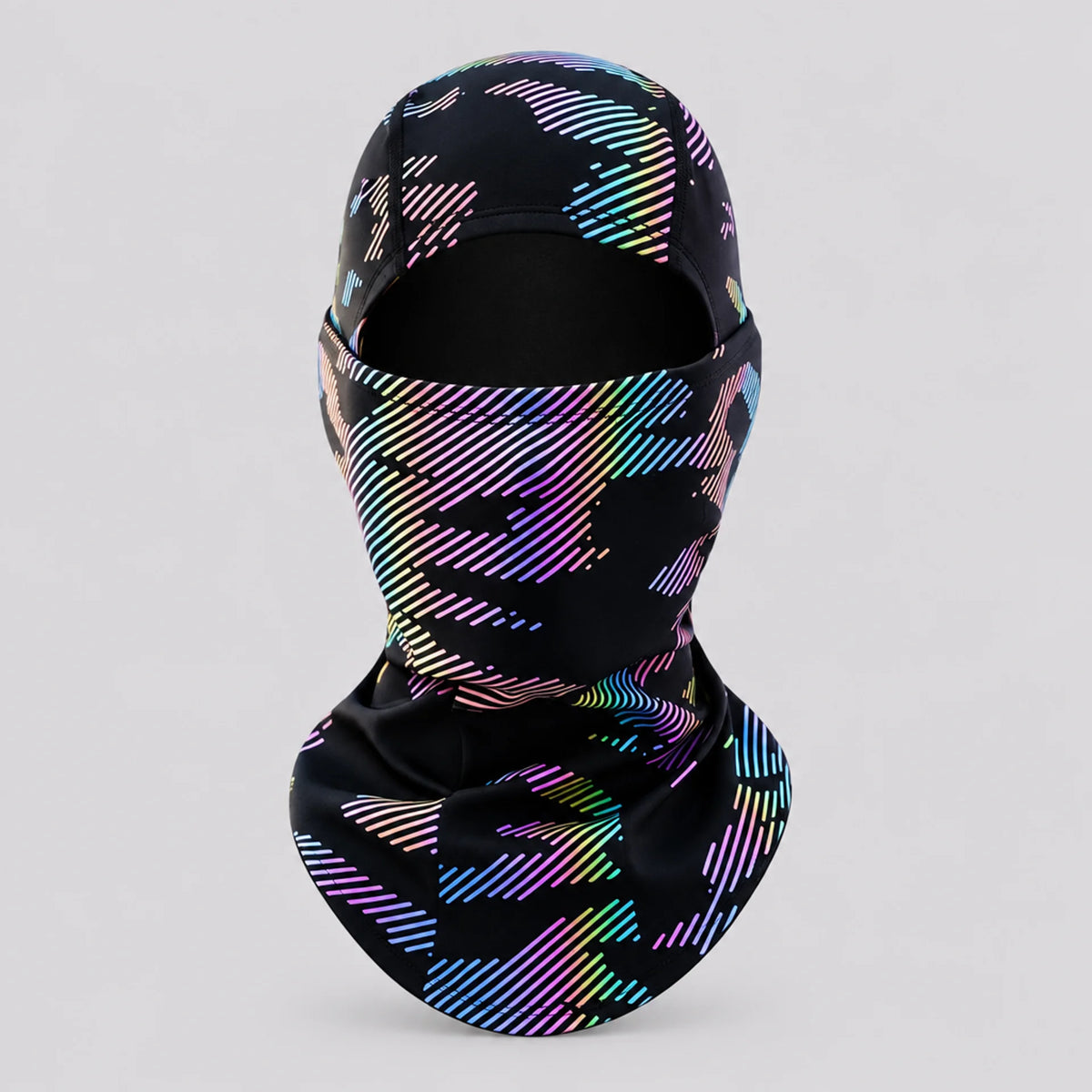 EKON Patterned Stretch Riding Balaclava Iridescent Stripe