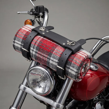 EKON Leather Motorcycle Blanket Holder