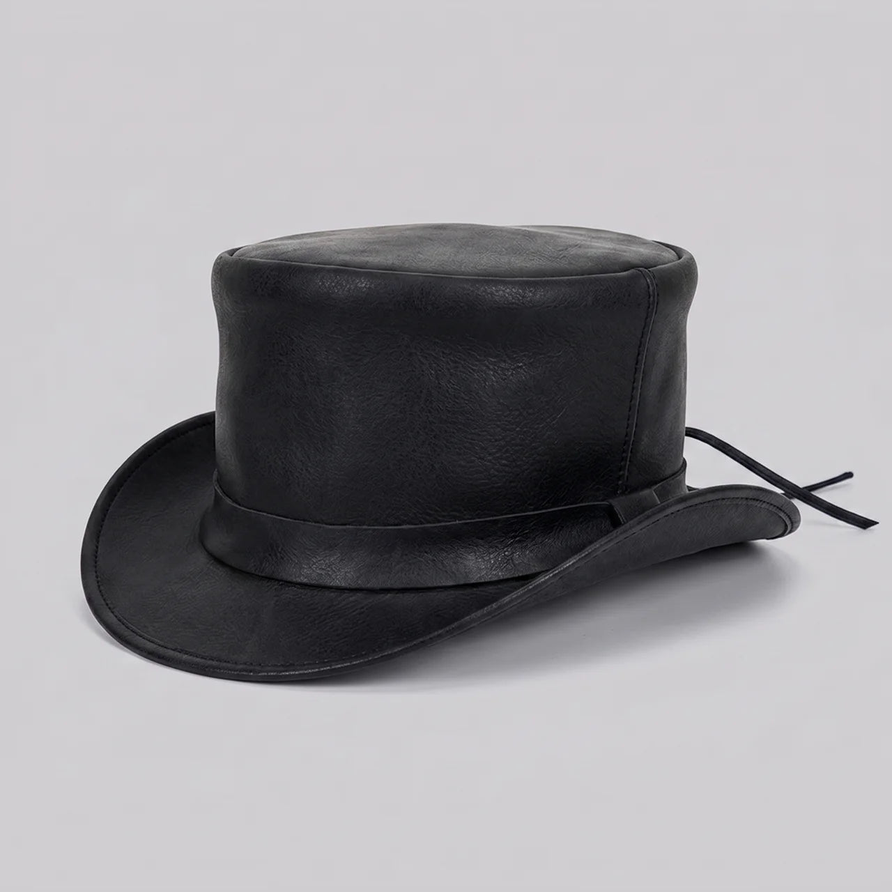 EKON Leather Steampunk Top Hat