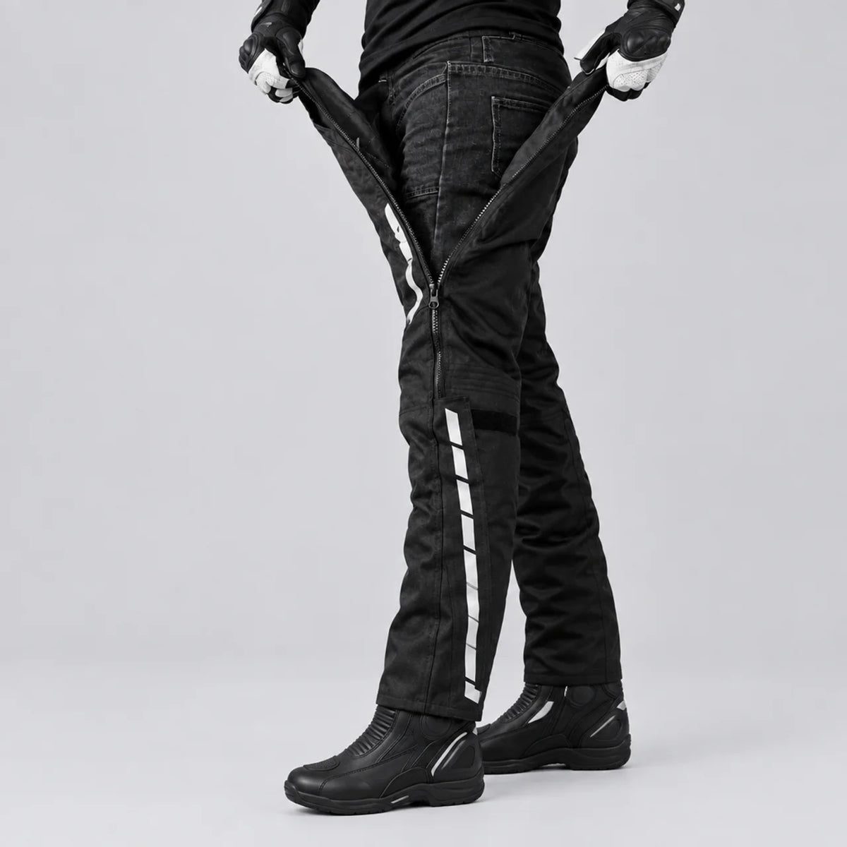 EKON Armored Quick-Zip Winter Motorcycle Overpants