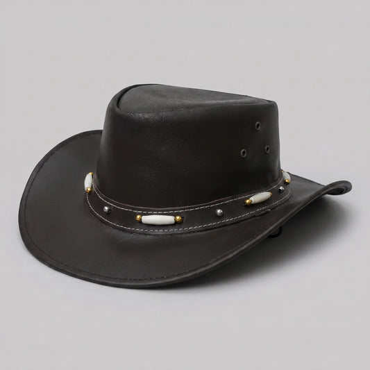 EKON Leather Outback Hat