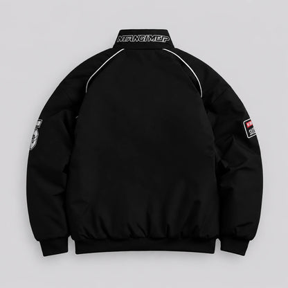 EKON Racing Patch Quilted-Lined Jacket
