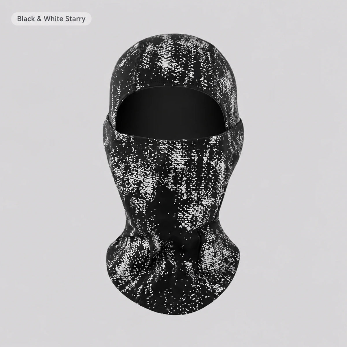 EKON Patterned Stretch Riding Balaclava Black & White Starry Sky