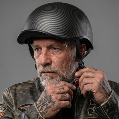 EKON Open-Face Motorcycle Half Helmet