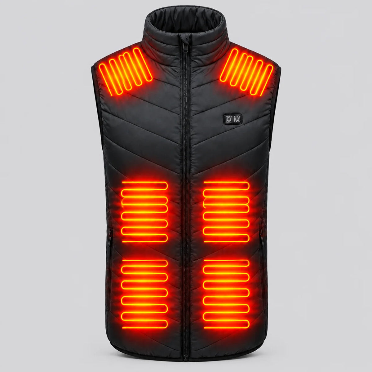 EKON Chevron-Quilted 15-Zone Heated Vest