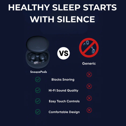 SnoozePods™ Pro - Bluetooth Sleepbuds